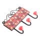Red Forest Green Leaf Tiles Hooks